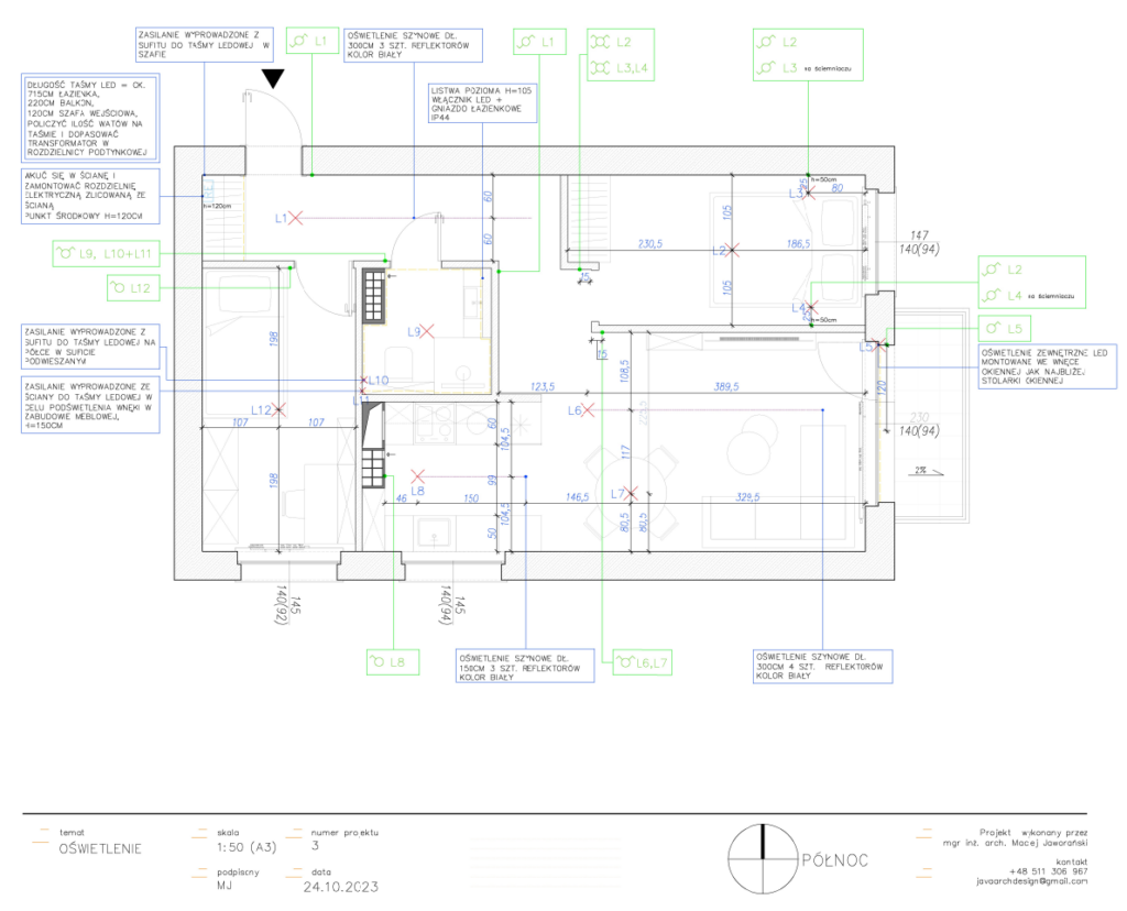 Projekt Oświetlenia - JAVA Architekci