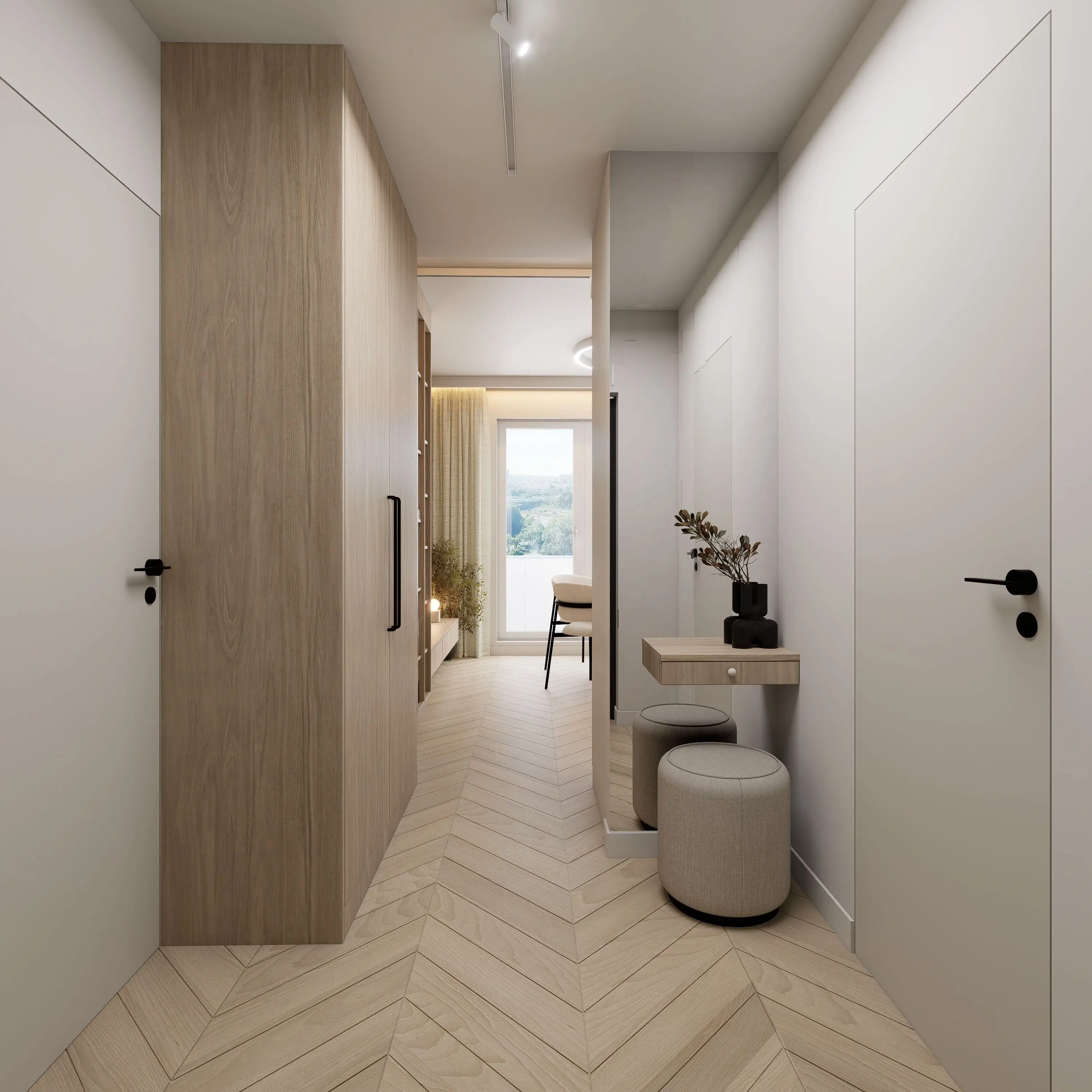 Projektowanie Wnętrz Elbląg - JAVA Architekci - Korytarz w Elblagu